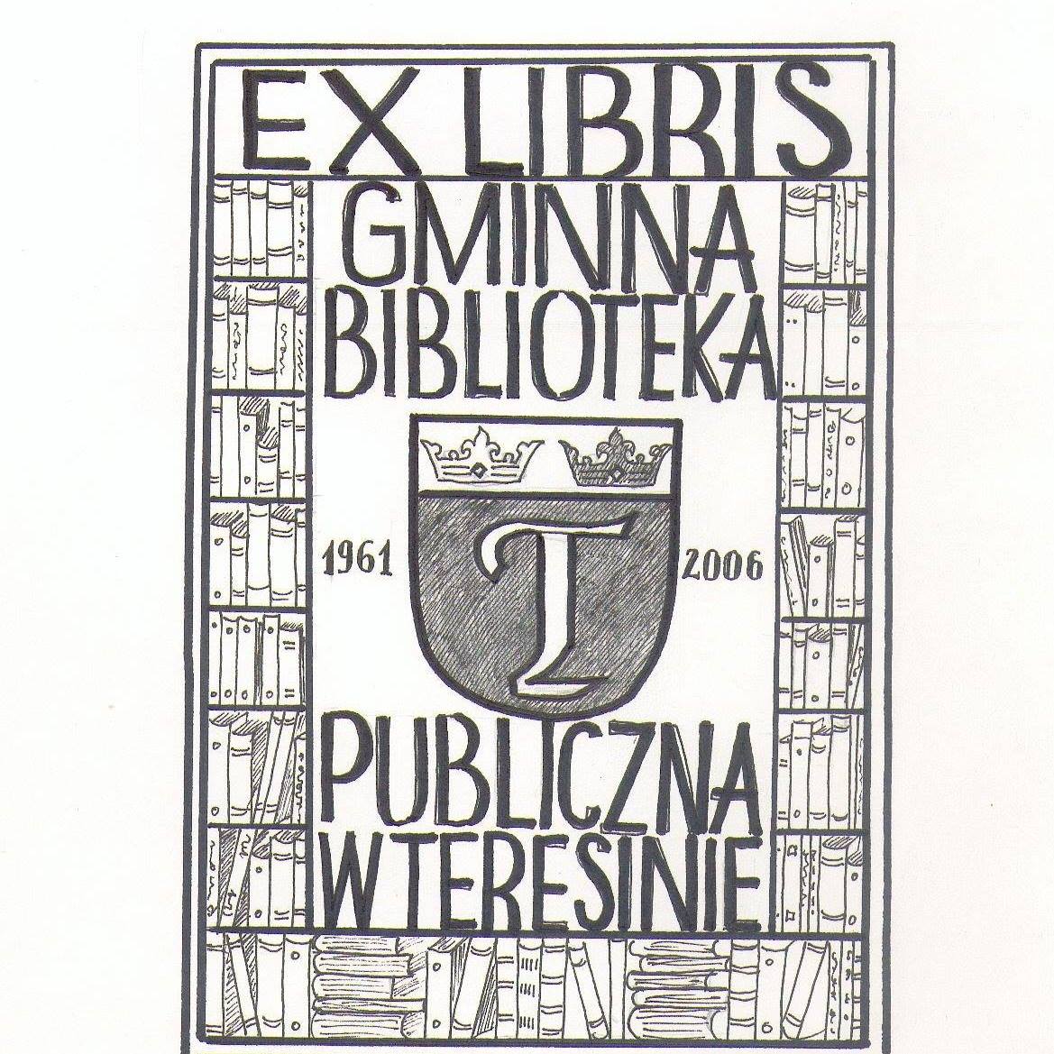 Exlibris Gminnej Biblioteki Publicznej w Teresinie