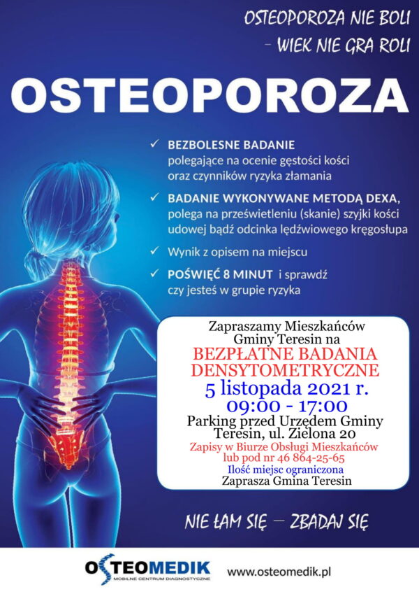 Plakat bdania osteoporozy